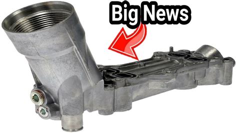 3.6 l pentastar oil filter housing metal upgrade|chrysler oil filter housing recall.